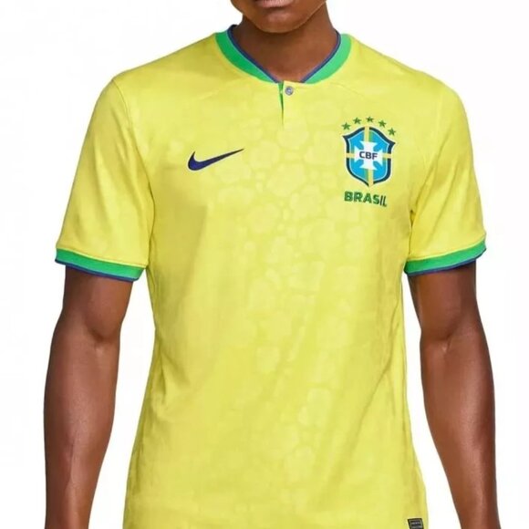 Brazil‎ 2022 Nike Vapor Match Primary Jersey World Cup Yellow Gold Large NEW